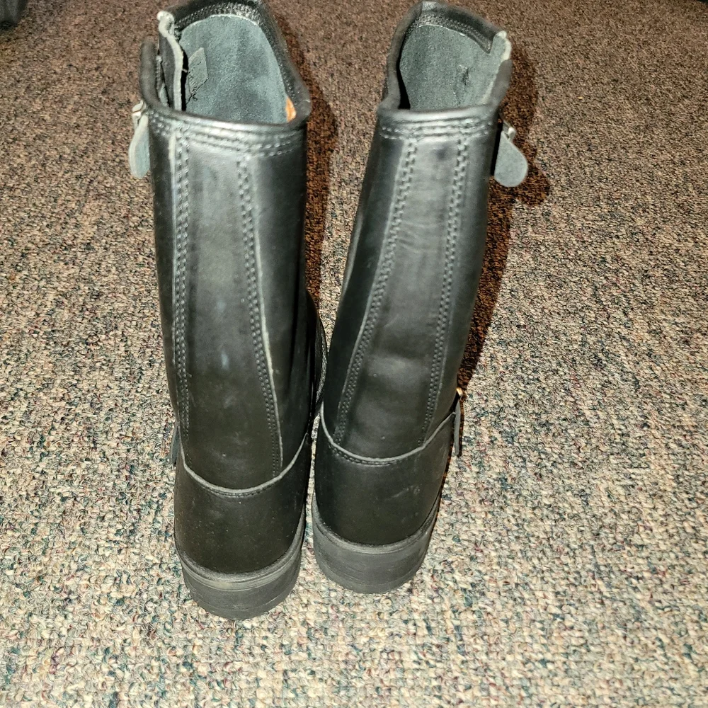 Harley-Davidson Black Leather Engineer Boots